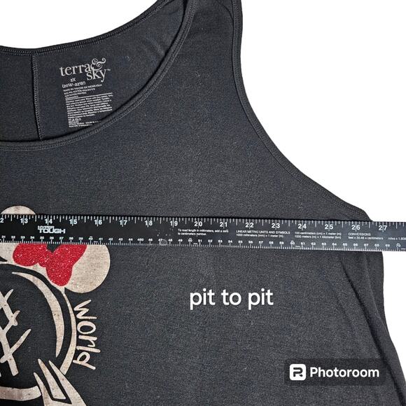 Disney Minnie Epcot-Themed Hi-Lo Tank Top, I Can Show You the World, Women's 2X - Picture 6 of 8